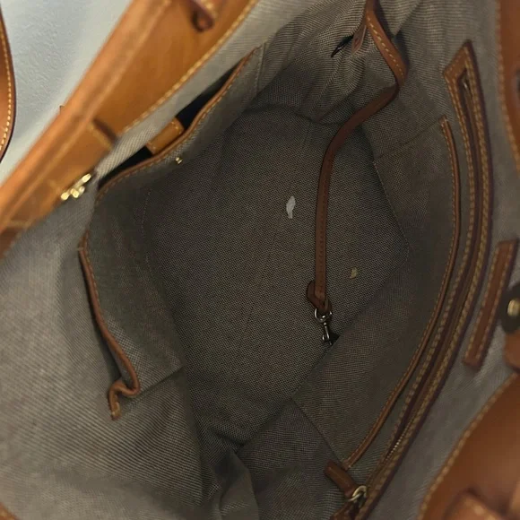 Dooney & Bourke Leather Convertible Shopper in Desert - Picture 5 of 9